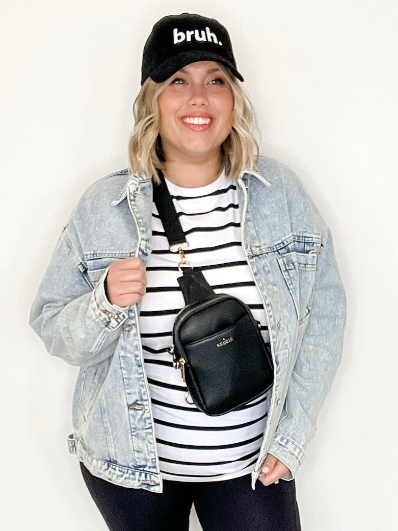Denim Oversized Jacket-Coats & Jackets- Hometown Style HTS, women's in store and online boutique located in Ingersoll, Ontario