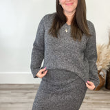 Trudy Pullover - Grey Melange-Sweater- Hometown Style HTS, women's in store and online boutique located in Ingersoll, Ontario