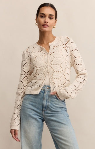 Rosalyn Sweater Cardigan - Crystal-Sweaters and Cardigans- Hometown Style HTS, women's in store and online boutique located in Ingersoll, Ontario