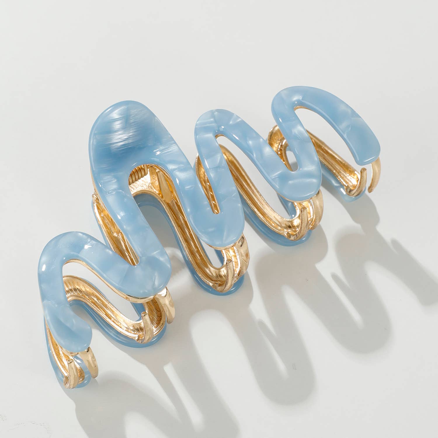 Large Squiggle Metal Claw Clip-hair accessories- Hometown Style HTS, women's in store and online boutique located in Ingersoll, Ontario