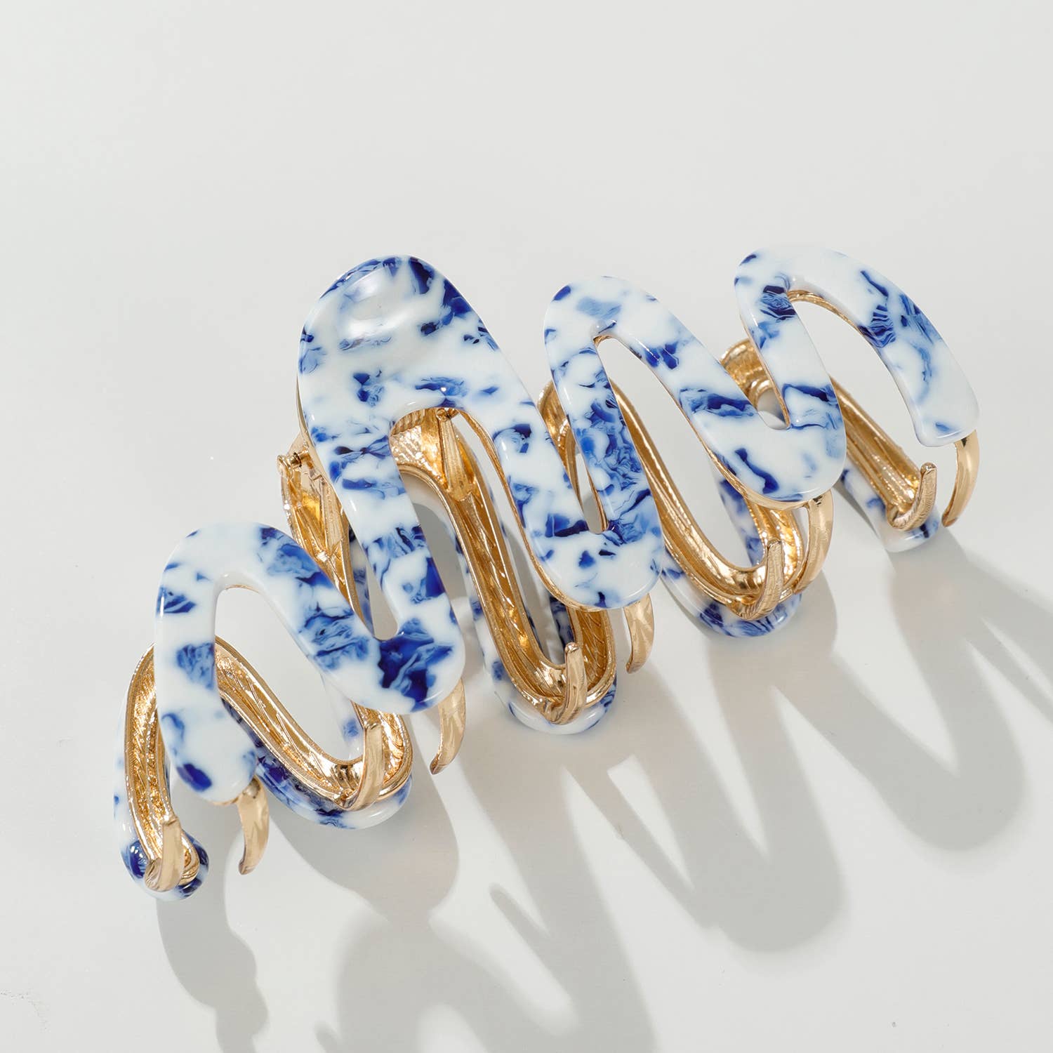 Large Squiggle Metal Claw Clip-hair accessories- Hometown Style HTS, women's in store and online boutique located in Ingersoll, Ontario