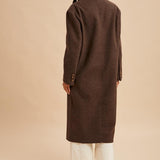 Felted Double Breasted Lapel Duster Coat - Mocha-Coat & Jackets- Hometown Style HTS, women's in store and online boutique located in Ingersoll, Ontario