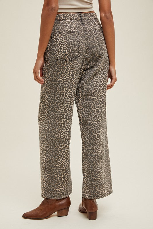 Leopard Print Pants-Pants- Hometown Style HTS, women's in store and online boutique located in Ingersoll, Ontario