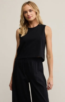 Sloan Muscle Tank - Black-Tank- Hometown Style HTS, women's in store and online boutique located in Ingersoll, Ontario