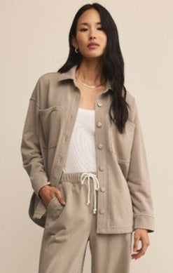 All Day Knit Denim Jacket - Retreat-Coats & Jackets- Hometown Style HTS, women's in store and online boutique located in Ingersoll, Ontario
