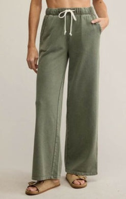 Hunter Knit Pant - Hunter Green-bottoms- Hometown Style HTS, women's in store and online boutique located in Ingersoll, Ontario