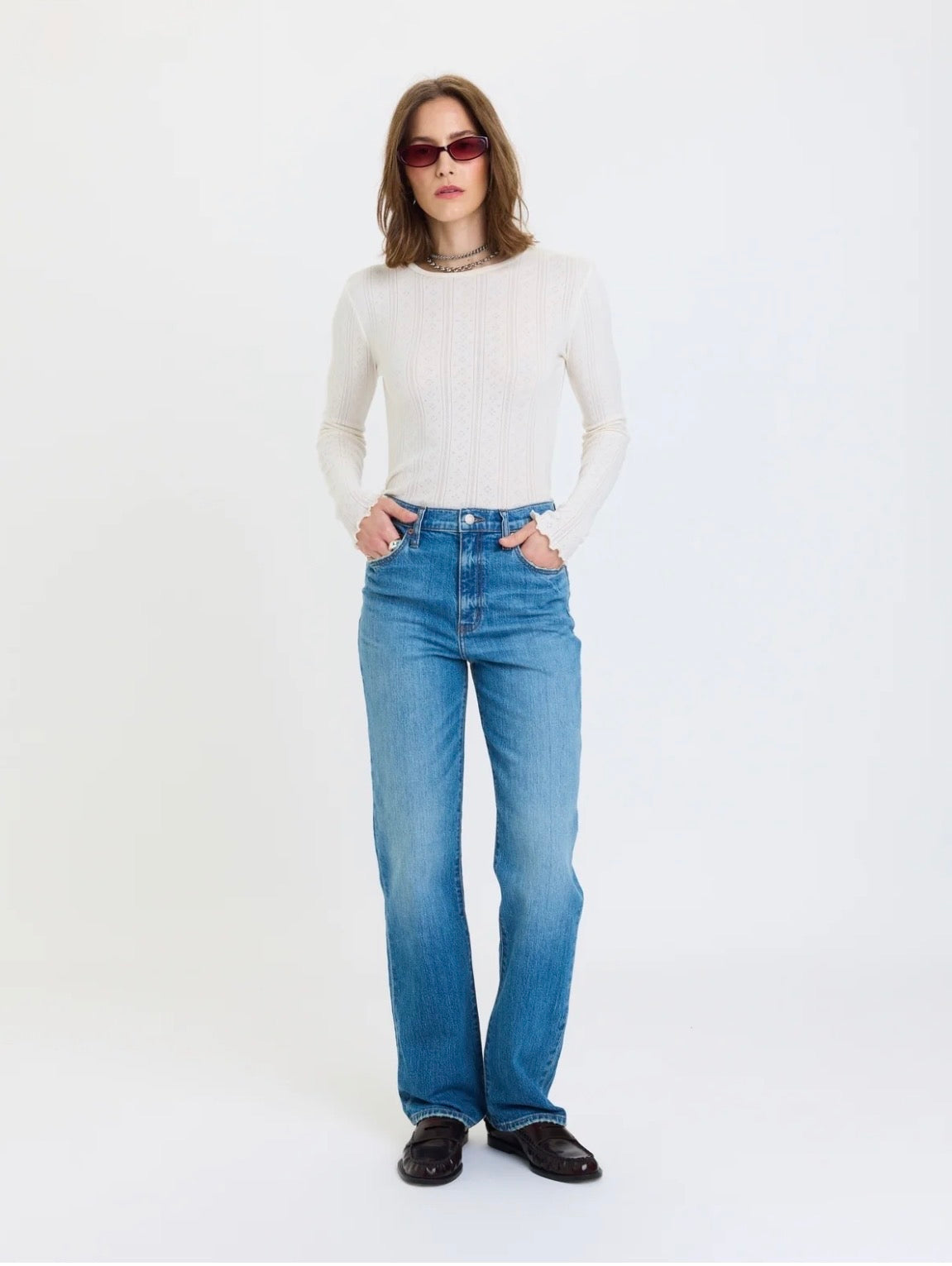 SUNDAZE - HIGH RISE VINTAGE STRAIGHT-Cloudline-Denim- Hometown Style HTS, women's in store and online boutique located in Ingersoll, Ontario