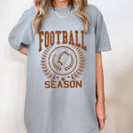 Football Season - Grey-graphic tee- Hometown Style HTS, women's in store and online boutique located in Ingersoll, Ontario