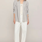 REESE BUTTON UP STRIPED TOP - Eclipse-Casual Tops- Hometown Style HTS, women's in store and online boutique located in Ingersoll, Ontario