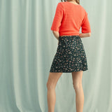 Floral Mini Skirt - Green-Skirt- Hometown Style HTS, women's in store and online boutique located in Ingersoll, Ontario