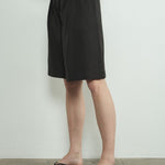 Pinstripe Pleated Shorts-Shorts- Hometown Style HTS, women's in store and online boutique located in Ingersoll, Ontario