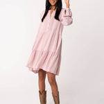 Vintage Babydoll Mini Dress - Rose-dress- Hometown Style HTS, women's in store and online boutique located in Ingersoll, Ontario