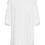 Naya Shirt Tunic - Chalk-Blouses- Hometown Style HTS, women's in store and online boutique located in Ingersoll, Ontario