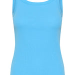 Carna Tank Top - Azure Blue-Tank- Hometown Style HTS, women's in store and online boutique located in Ingersoll, Ontario