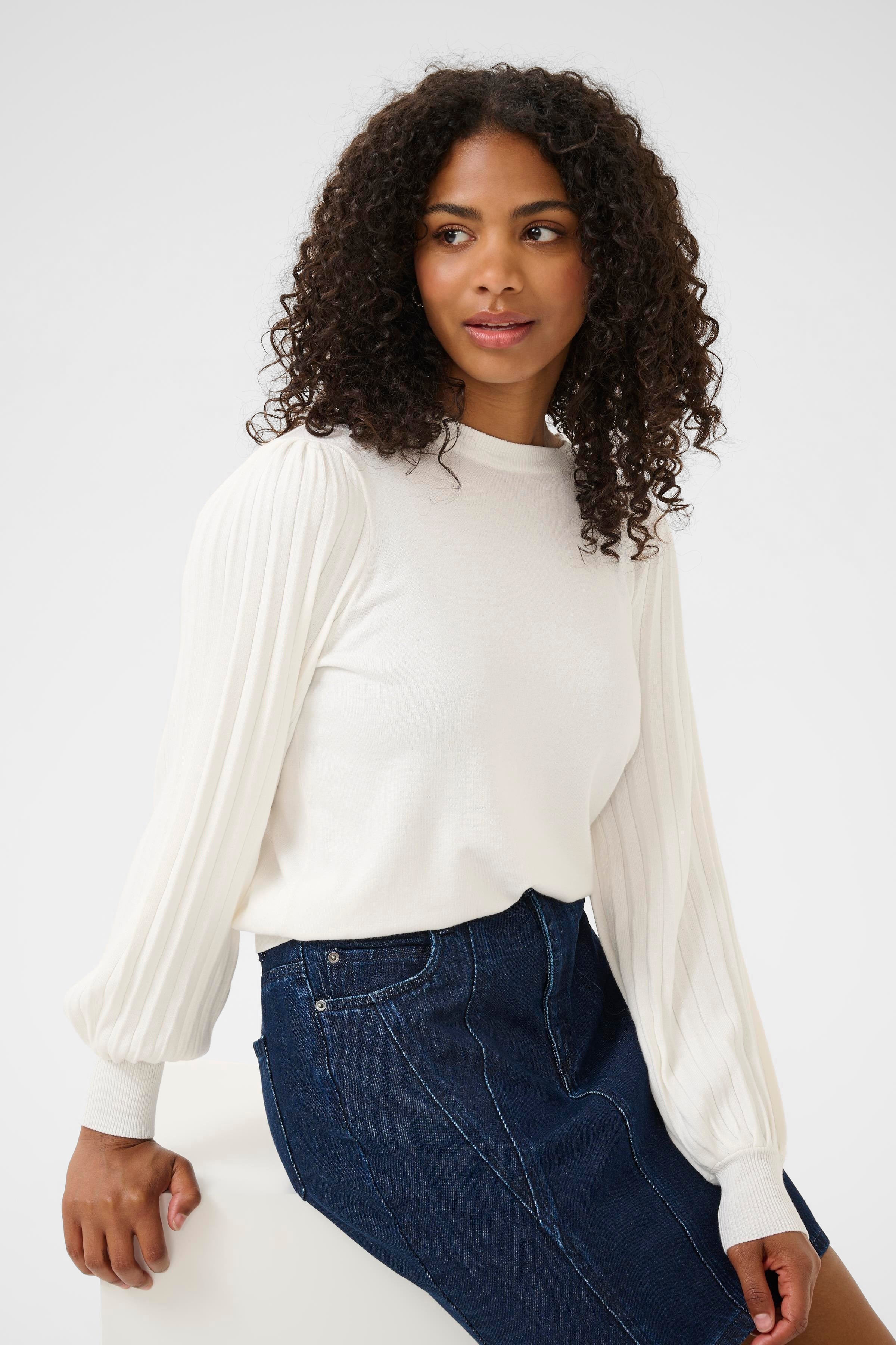 Lone Knit Pullover - Chalk-Sweater- Hometown Style HTS, women's in store and online boutique located in Ingersoll, Ontario