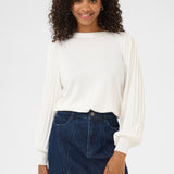 Lone Knit Pullover - Chalk-Sweater- Hometown Style HTS, women's in store and online boutique located in Ingersoll, Ontario