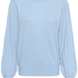 Lone Knit Pullover - Powder Blue-Sweater- Hometown Style HTS, women's in store and online boutique located in Ingersoll, Ontario