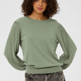 Lone Knit Pullover - Sea Spray-Sweater- Hometown Style HTS, women's in store and online boutique located in Ingersoll, Ontario