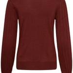Lone Knit Pullover - Port-Sweaters and Cardigans- Hometown Style HTS, women's in store and online boutique located in Ingersoll, Ontario