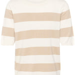 Lizza Striped Knit - Chalk-Casual Tops- Hometown Style HTS, women's in store and online boutique located in Ingersoll, Ontario