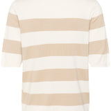 Lizza Striped Knit - Chalk-Casual Tops- Hometown Style HTS, women's in store and online boutique located in Ingersoll, Ontario