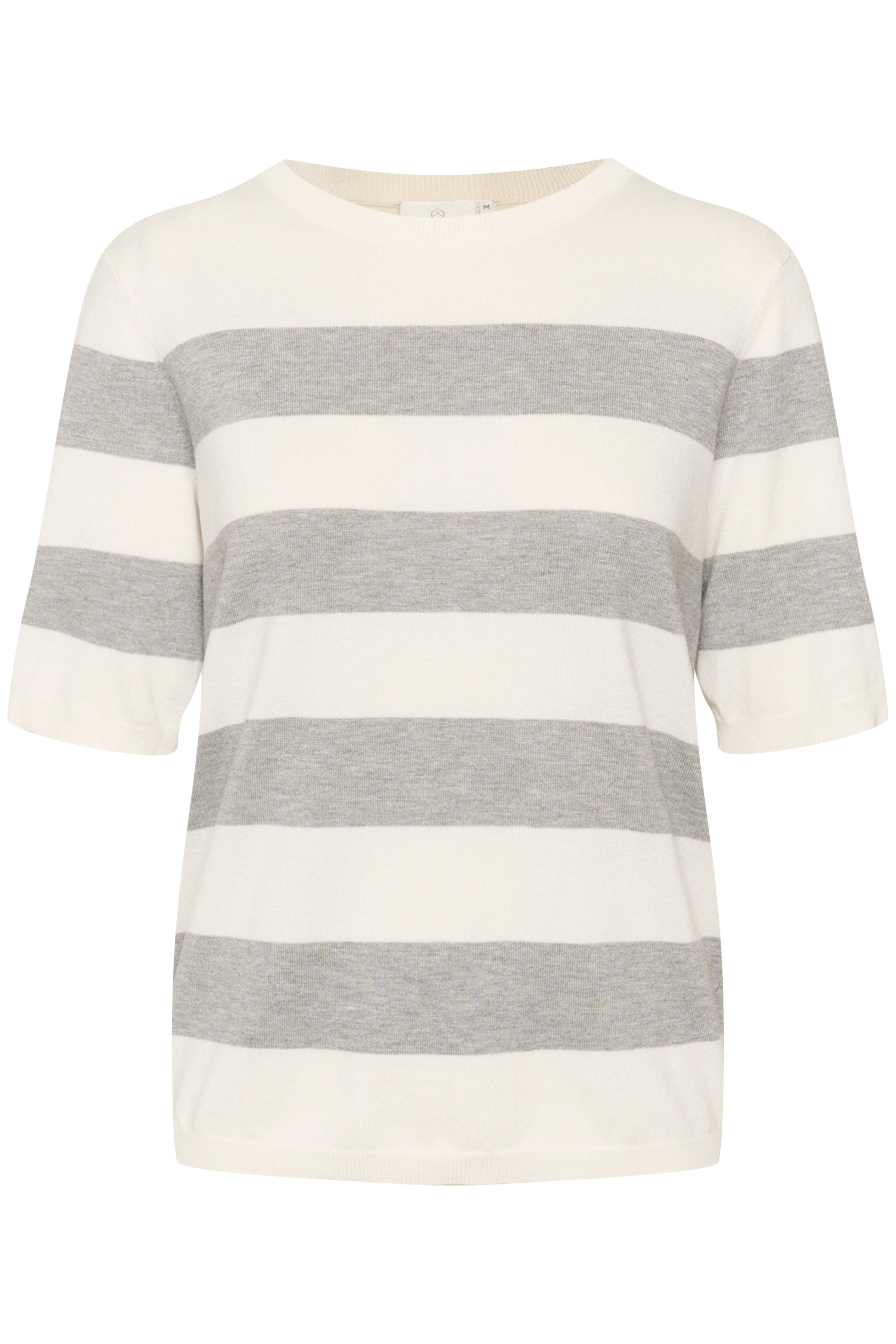 Lizza Striped Knit - Grey-Casual Tops- Hometown Style HTS, women's in store and online boutique located in Ingersoll, Ontario