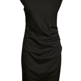 India Round-Neck Dress - Black-Casual Dresses- Hometown Style HTS, women's in store and online boutique located in Ingersoll, Ontario