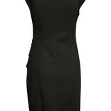 India Round-Neck Dress - Black-Casual Dresses- Hometown Style HTS, women's in store and online boutique located in Ingersoll, Ontario