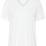 Frida V-Neck T-shirt - Chalk-tee- Hometown Style HTS, women's in store and online boutique located in Ingersoll, Ontario