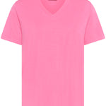 Frida V-Neck T-shirt -Pink Power-tee- Hometown Style HTS, women's in store and online boutique located in Ingersoll, Ontario