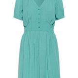 KAronna Dress - Teal-Casual Dresses- Hometown Style HTS, women's in store and online boutique located in Ingersoll, Ontario