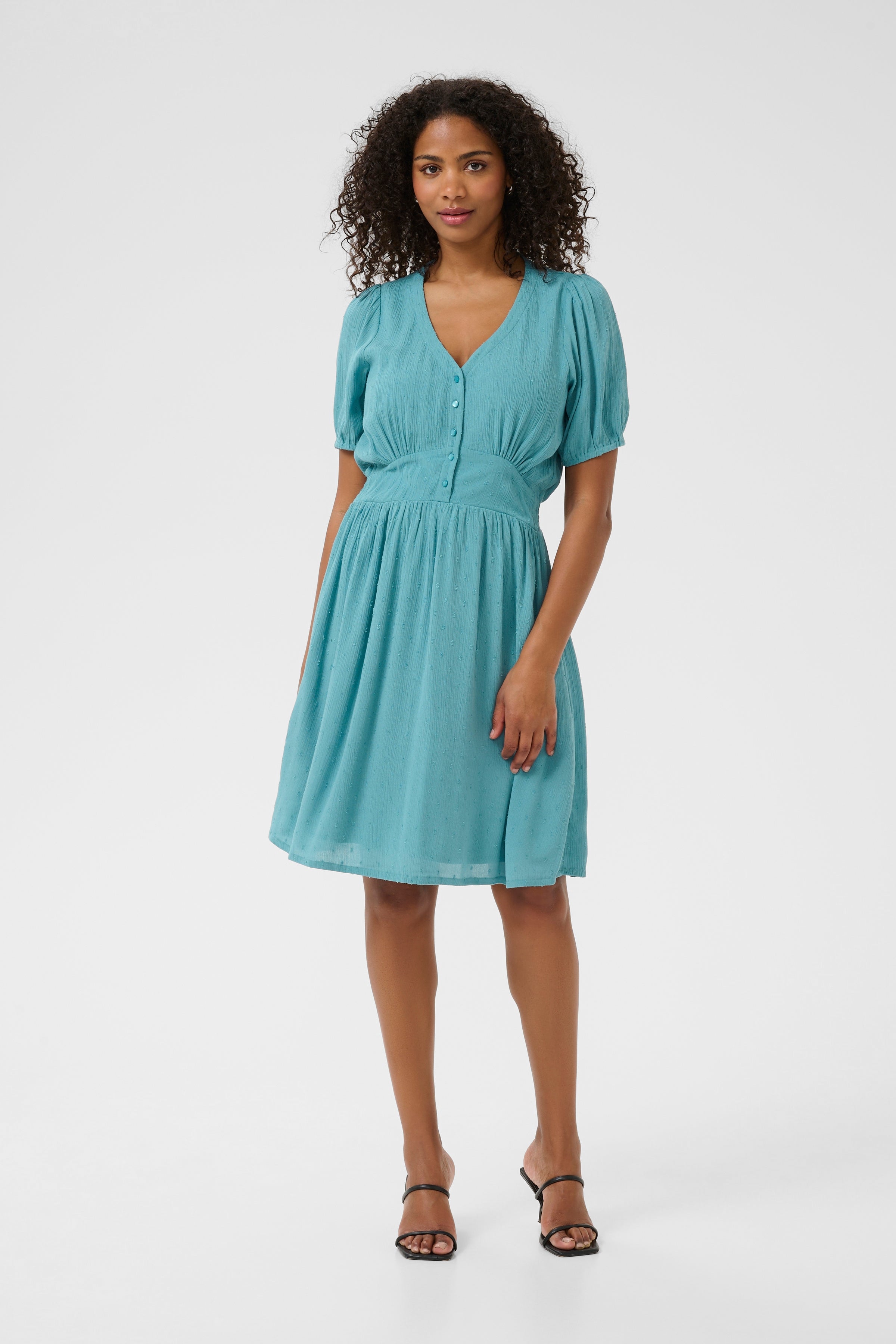 KAronna Dress - Teal-Casual Dresses- Hometown Style HTS, women's in store and online boutique located in Ingersoll, Ontario