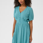 KAronna Dress - Teal-Casual Dresses- Hometown Style HTS, women's in store and online boutique located in Ingersoll, Ontario