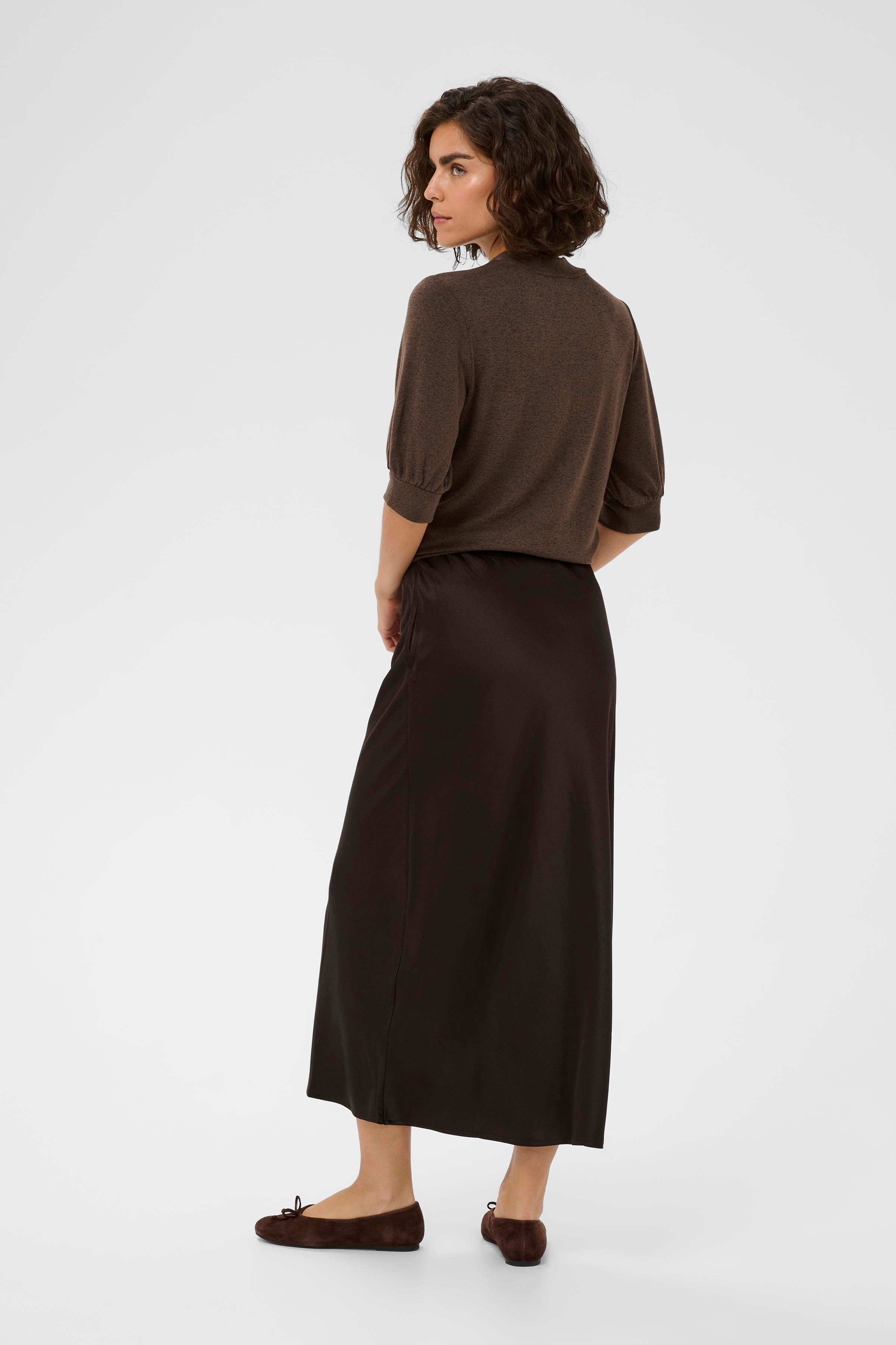 KAlotte Skirt - Coffee Bean-Bottoms- Hometown Style HTS, women's in store and online boutique located in Ingersoll, Ontario