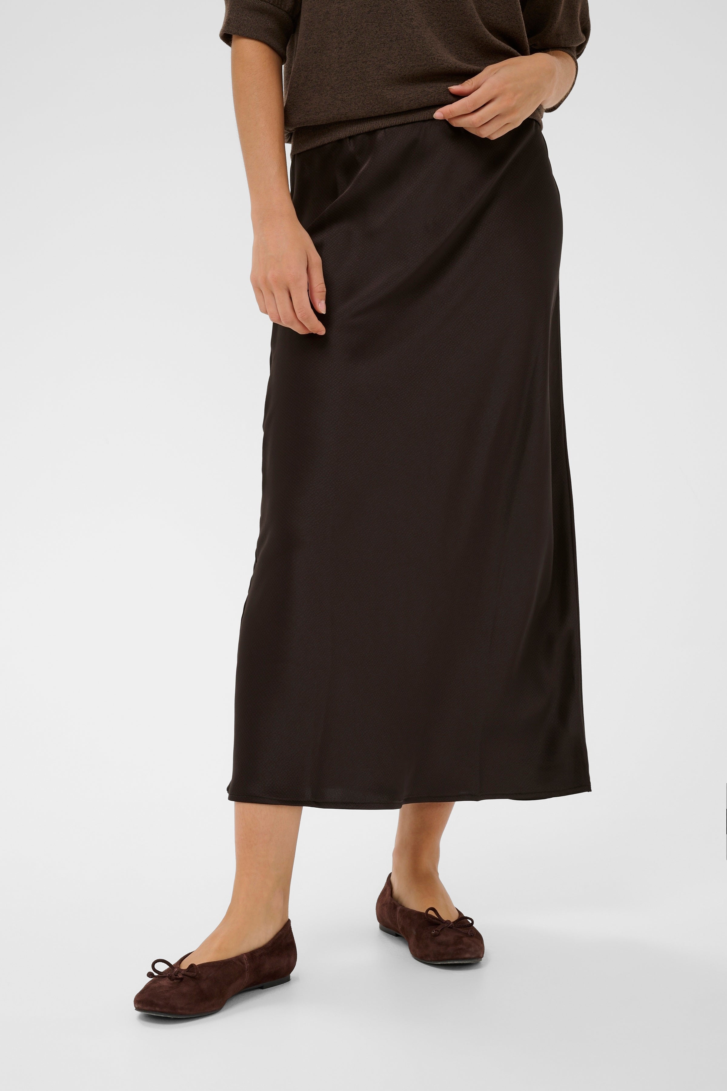KAlotte Skirt - Coffee Bean-Bottoms- Hometown Style HTS, women's in store and online boutique located in Ingersoll, Ontario