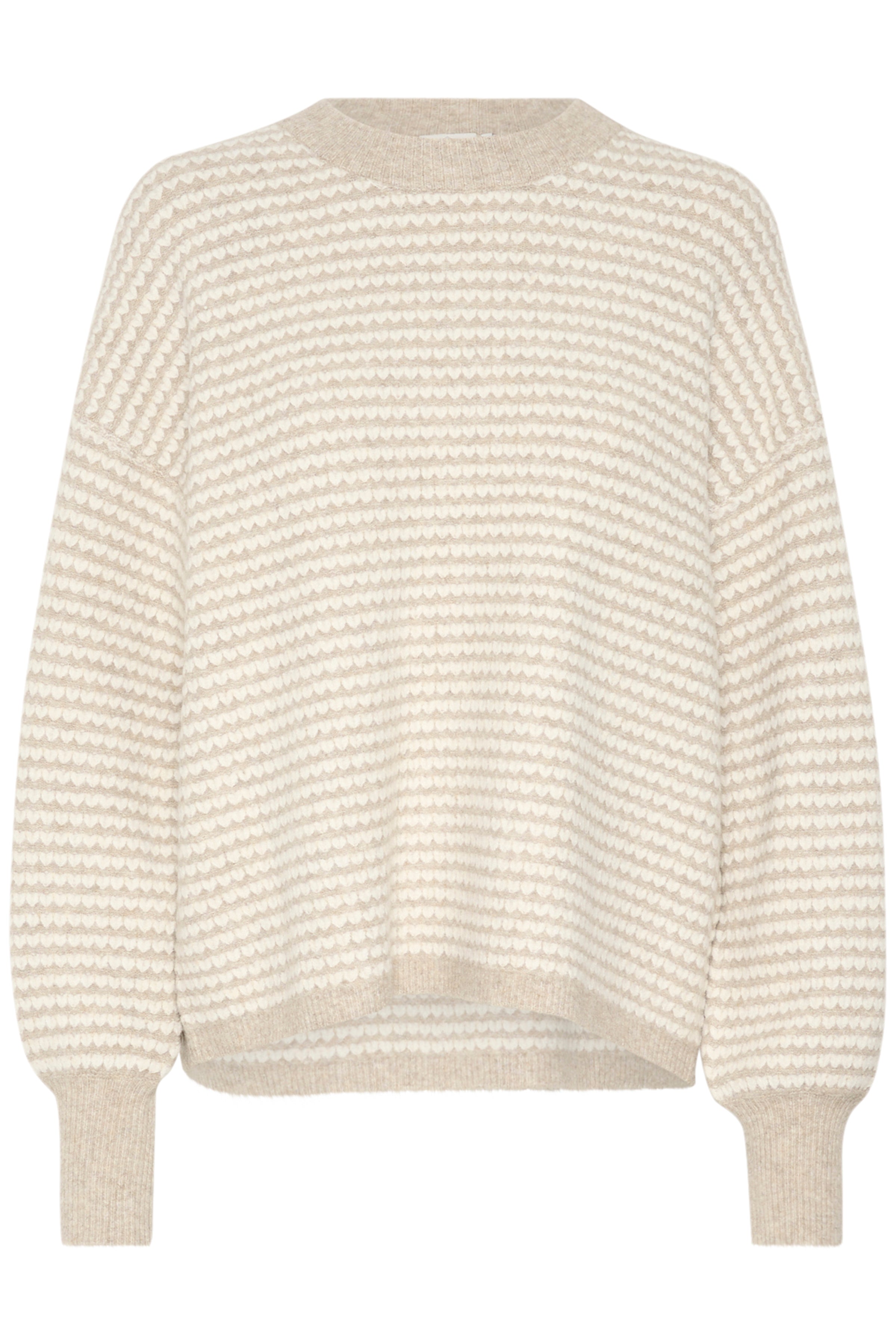 Ellery Knit Pullover - Chalk/Feather Grey-Sweater- Hometown Style HTS, women's in store and online boutique located in Ingersoll, Ontario