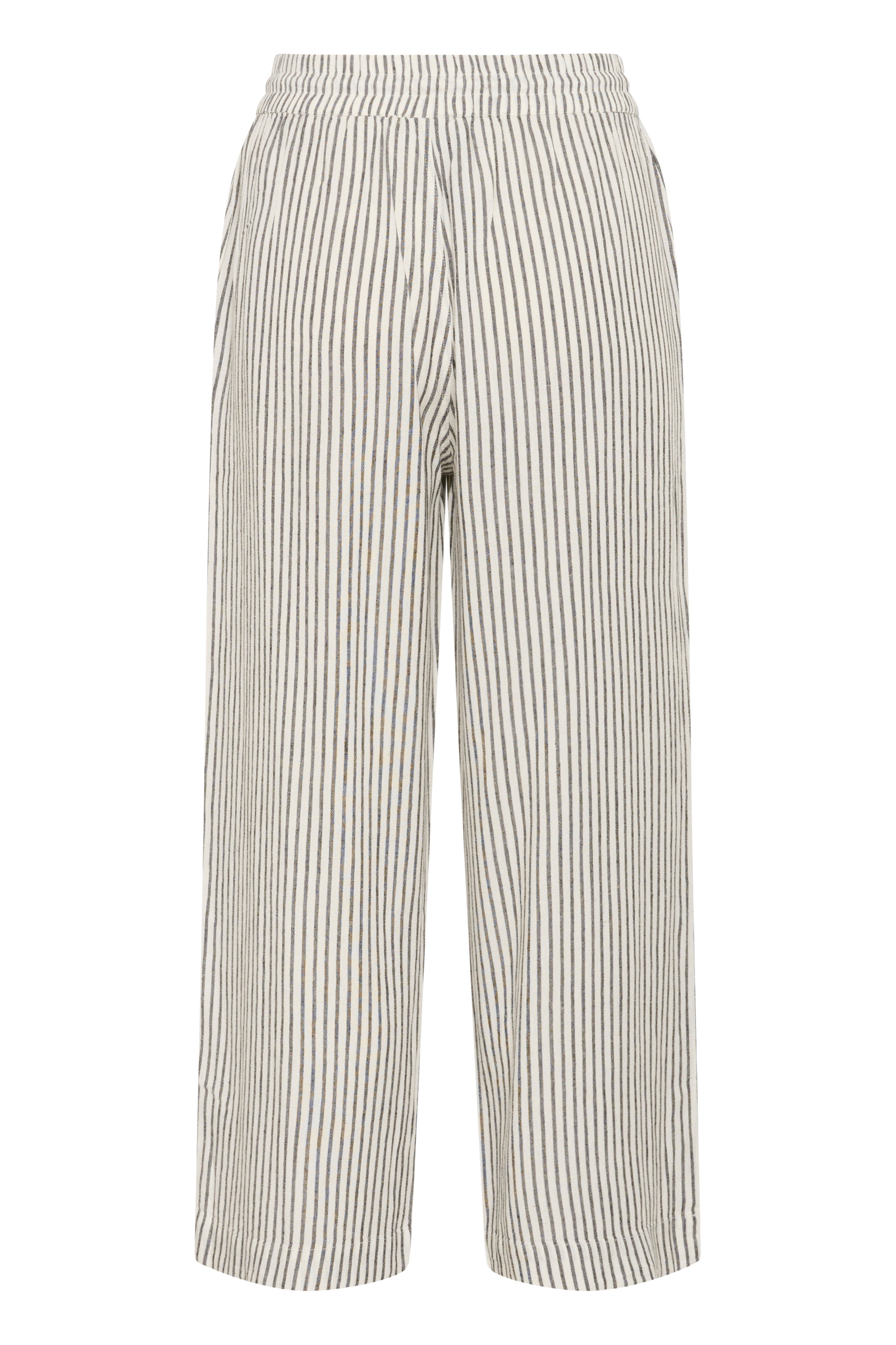 KAmilia Cropped Wide Pants - Chalk Stripe-Bottoms- Hometown Style HTS, women's in store and online boutique located in Ingersoll, Ontario