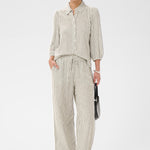 KAmilia Cropped Wide Pants - Chalk Stripe-Bottoms- Hometown Style HTS, women's in store and online boutique located in Ingersoll, Ontario