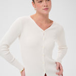 KAindira Knit Cardigan - Chalk-Sweaters and Cardigans- Hometown Style HTS, women's in store and online boutique located in Ingersoll, Ontario