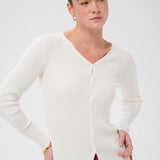 KAindira Knit Cardigan - Chalk-Sweaters and Cardigans- Hometown Style HTS, women's in store and online boutique located in Ingersoll, Ontario