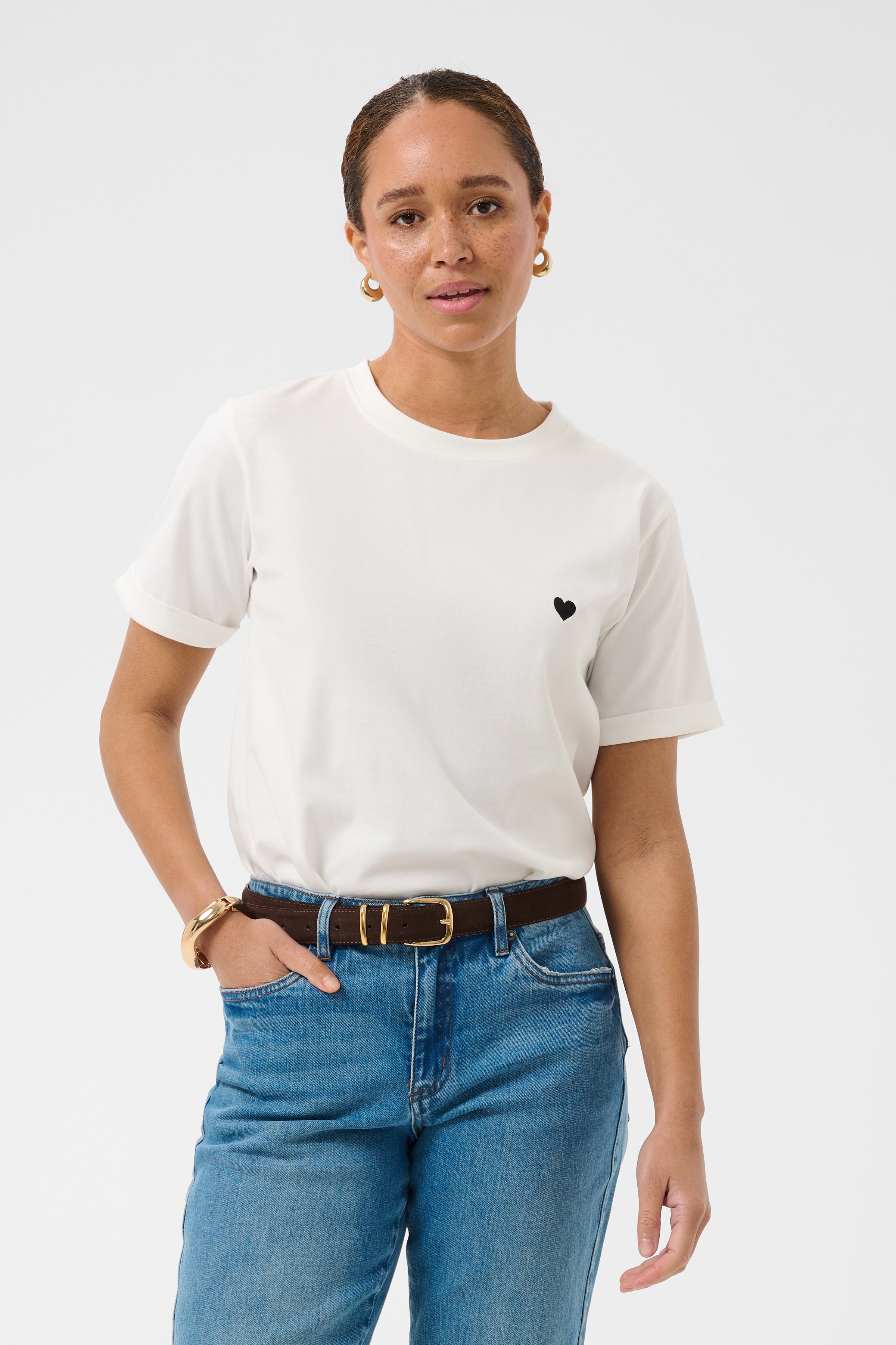 KAheart T-Shirt - Chalk-Casual Tops- Hometown Style HTS, women's in store and online boutique located in Ingersoll, Ontario