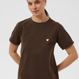 KAheart T-Shirt - Coffee Bean-Casual Tops- Hometown Style HTS, women's in store and online boutique located in Ingersoll, Ontario