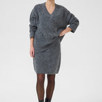 Trudy Knitted Skirt - Grey Melange-skirt- Hometown Style HTS, women's in store and online boutique located in Ingersoll, Ontario