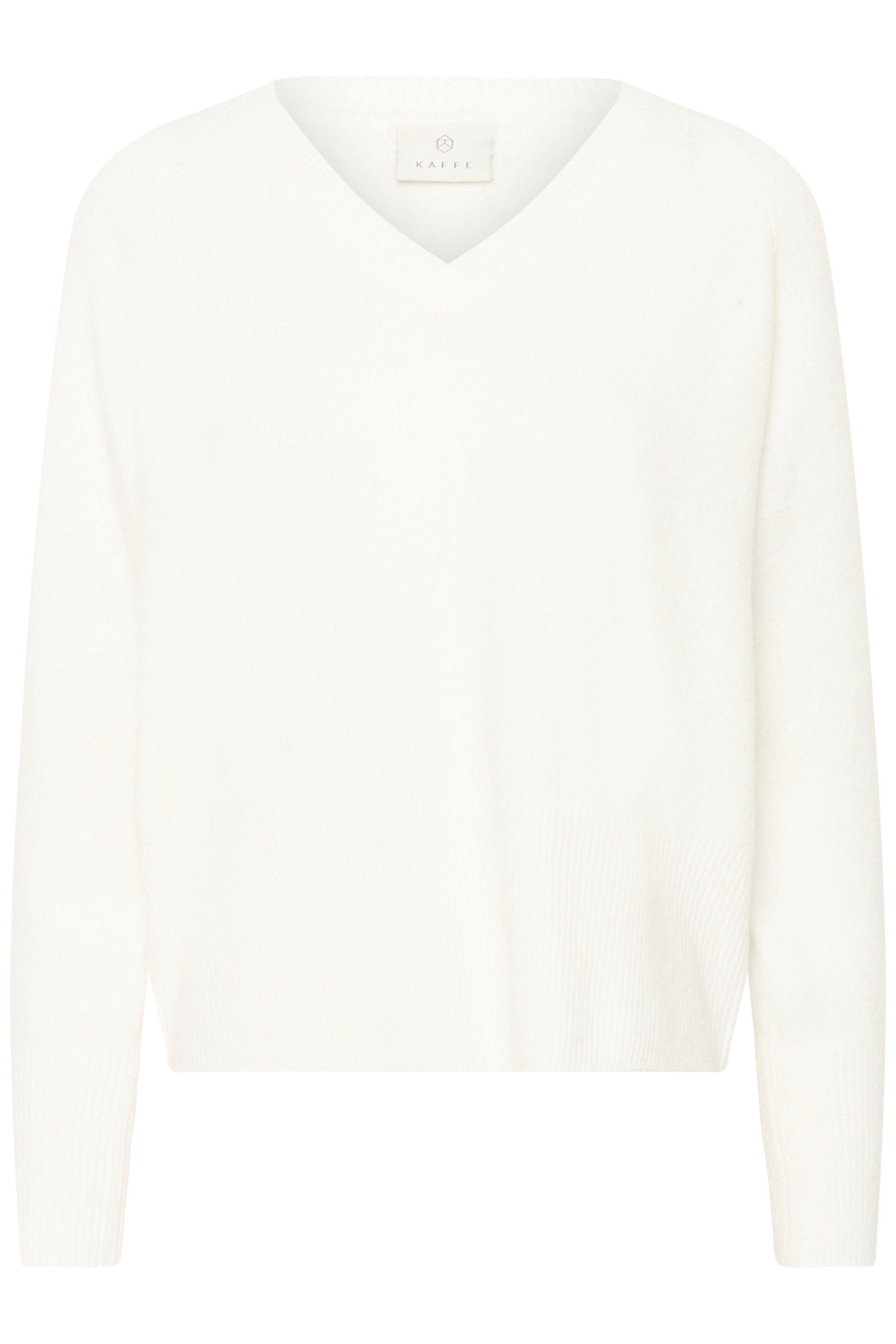 Niel V Neck Pullover - Chalk-Sweater- Hometown Style HTS, women's in store and online boutique located in Ingersoll, Ontario