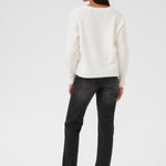 Niel V Neck Pullover - Chalk-Sweater- Hometown Style HTS, women's in store and online boutique located in Ingersoll, Ontario