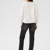 Niel V Neck Pullover - Chalk-Sweater- Hometown Style HTS, women's in store and online boutique located in Ingersoll, Ontario