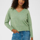 Niel V Neck Pullover - Sea Spray-Sweater- Hometown Style HTS, women's in store and online boutique located in Ingersoll, Ontario
