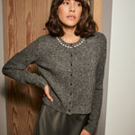 Roxy Cardigan - Grey Melange-cardigan- Hometown Style HTS, women's in store and online boutique located in Ingersoll, Ontario