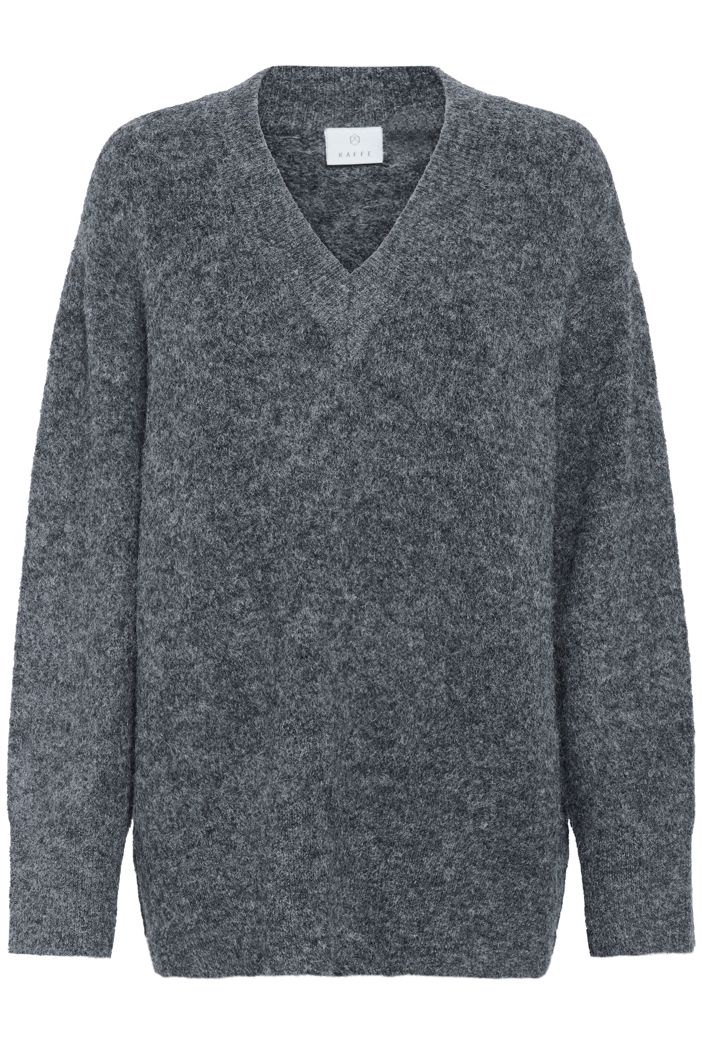 Trudy Pullover - Grey Melange-Sweater- Hometown Style HTS, women's in store and online boutique located in Ingersoll, Ontario