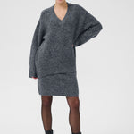 Trudy Pullover - Grey Melange-Sweater- Hometown Style HTS, women's in store and online boutique located in Ingersoll, Ontario